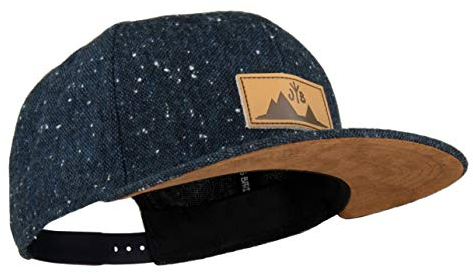 Jumping Bird Baseball Cap Unisex Eiger • Outdoor Snapback Cap • Individuell verstellbar und leicht abwaschbar • Kappe aus 90% Wolle Blau