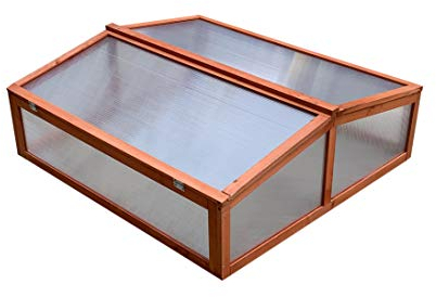 Gardiun KNH1205 - Invernadero Madera/Policarbonato WOODEN II Dimensiones 82 X 90 X 32 cm, Multicolor