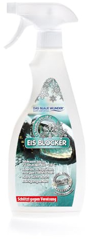 Das blaue Wunder EIS Blocker Scheibenenteiser 500 ml, Vereisungs-Schutz-Gel, wirksam bis 72 Std und -28°C, klare Sicht im Auto