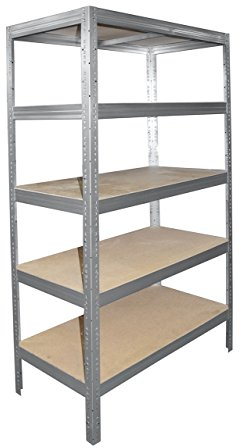 Shelf Creations Expert Schwerlastregal 230x100x40cm verzinkt 5 Böden - Regal Kellerregal Metallregal smartes Steckregal Lagerregal Werkstattregal Archivregal Industrieregal Haushaltsregal Ordnerregal