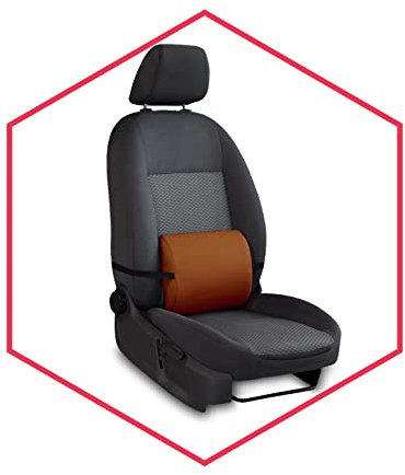 Saferide Rückenkissen Braun 1 STK. Rückenstütze Für Autositz Lendenkissen Lordosenstütze