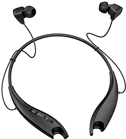 Redzoo Neckband Headphones, Around The Neck Bluetooth Headphones w/Noise Cancelling Microphone, Bluetooth Headset w/ 22hrs Playtime, Neck Earphones Stereo Bass, for Music, Conference, Video, Call
