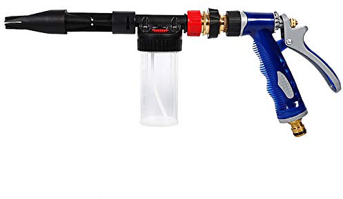 Auto Schaumpistole, 2 in 1 Einstellbar Schaumlanze Auto Cleaning Foam Gun Schaumkanone Gartenschlauch Anschließen zur Reinigung für Auto und Motorradgärten Verwendet 100ml