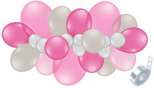 1 DIY Ballongirlande in pink 61 tlg. - ergeben ca. 2,40 m