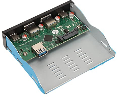 Septpenta USB 3.1 Hub auf Der Vorderseite, Unterstützt 10 Gbit/S USB 3.1 Gen 2 Betrieb, Transaktionskonverter, Downstream Port, Upstream Port, 3,25 Zoll, Ist für Windows für USB Hub Geeignet