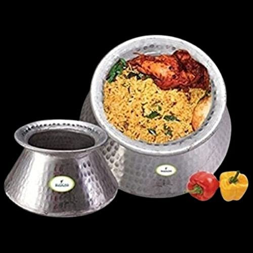 USA Deals 365 Aluminium Biryani Handi with Lid | Hammered Biryani Handi | 2.0 Kilogram Rice Cooker