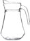 Galicja Pichet à eau SUZI - Pichet à eau en verre - Pichet en verre - Réservoir d'eau en verre - Pichet en verre - Théière en verre - Théière en verre 1,5 l