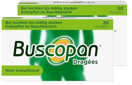 Buscopan® Dragées 50 + 20 Stück - Linderung bei Bauchschmerzen und Bauchkrämpfen