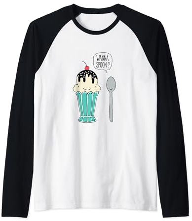 Je veux une cuillère de glace Manche Raglan