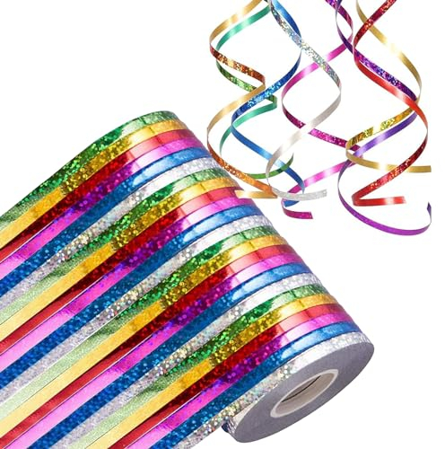 ALEGRE® 24 serpentinas para cumpleaños, 6 colores, juego de serpentinas brillantes para cumpleaños, carnaval, discoteca, cumpleaños infantil, guardería, fiesta en el jardín, fiesta temática, YRCD001