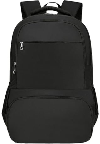 BBNSIV Mochila for lonchera for hombres y mujeres, mochila más fresca for el trabajo de hombres, mochilas con compartimento for el almuerzo con puerto de carga USB Mochila de viaje(Black)