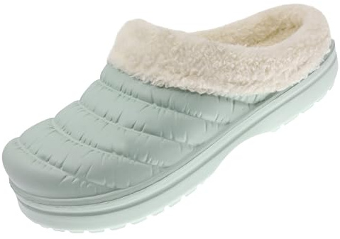 BEPPI Zuecos De Invierno Confort Em EVA y Forro Suave Ligeros y Antideslizantes Ideales Pasear y Ocio (Verde, Sistema tallas calzado EU, Adulto, Mujer, Números, mediano, 38)