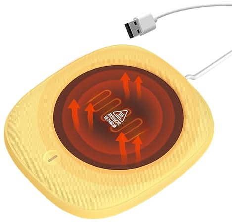 dmqdu Chauffe-tasses USB - Chauffe-tasses électrique - Chauffe-tasses électrique USB - Chauffe-tasses de 10 W - Chauffe-tasses à café portable pour l'eau, le chocolat chaud, le lait,