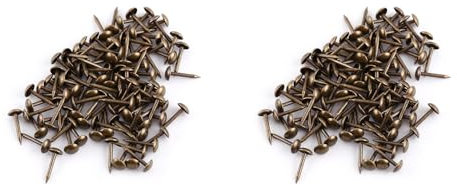 200 Stück Antike Messing-Polsternägel, Dekorative Polsternägel, Nieten, Stifte für Möbel, Sofas, Betten, Holz, Kunsthandwerk, Korkplatten-Projekte