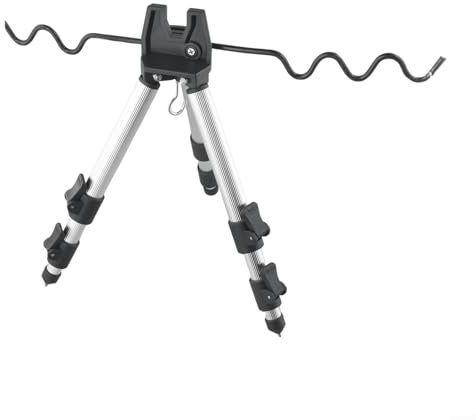 UTTASU Rod Rests Fishing,Fishing Rod Rest,Fishing Rod Stand,Sea Fishing Tripod,Fishing Rods Tripod Stand Rest for Sea Beach Shore Pier Tackle Telescopic(Silver)