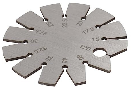 Gadpiparty Cutting Tool for Woodworking Stainless Gauge Angle Gauge Measuring Accessory for Cutting Tool Ruler for Diy Projects and Professional Use