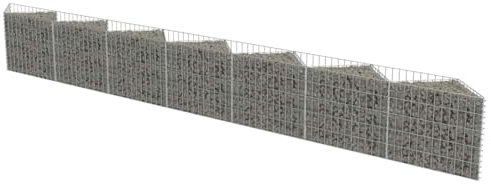 Gabion Panier à Pierres, Mur en Gabion Acier galvanisé 450x30x50 cm