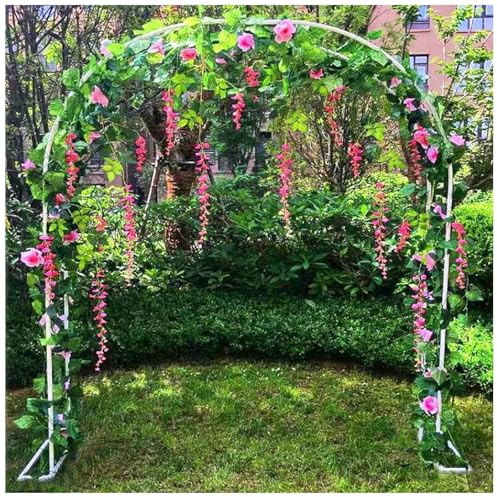 Arche de jardin pergola en métal résistant aux intempéries – Treillis de soutien d'escalade pour roses et clématites, parfait pour arche de mariage et tonnelle de jardin décorative