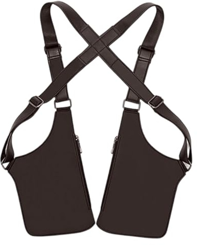 Justerbar underarms-axelväska | Väst stil stöldsäker ryggsäck | vattentät axelhölsterväska, för pappa pojkvän kvinna mobiltelefon bilnyckel, Brun, Refer to description