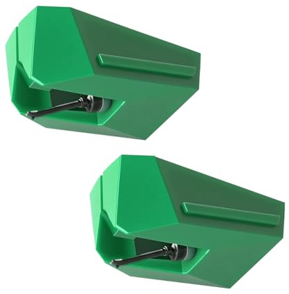 MANAYO 2 Pack Replacement Stylus for Audio-Technica AT-VM95E Cartridge, Needles Compatible with AT-LP120X, AT-LP3XBT, AT-LPW40, AT-LPW50, AT-LP5X & AT-LP8X Turntables