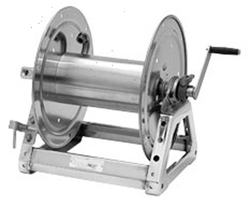 Hannay Reels Series 1500 Live Hose Reel, 3/8 x 275' Hose Capacity, Max 3000 psi, Crank Rewind