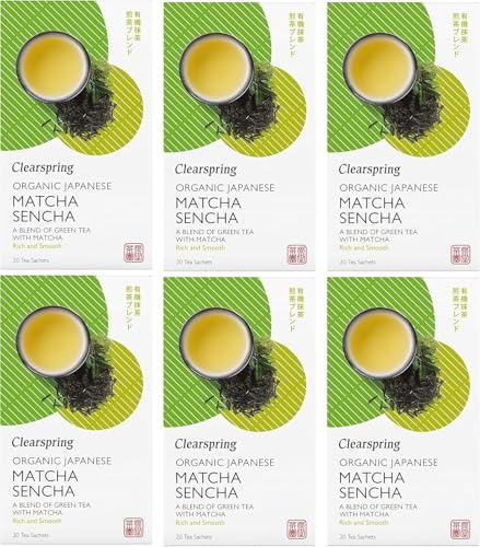 Clearspring Matcha Green Tea 20 teabags 40g Bulk Pack x 6 Super Savings