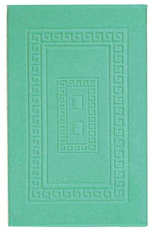 Casatessile Torino Alfombra de baño en Tejido Rizado 60x90 cm. - Verde ACQUA - Teal