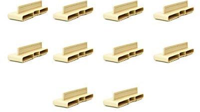 38 mm Einzelbett-Lattenhalter, Kappen und Befestigungen aus Kunststoff für Bettrahmen aus Holz (10er Pack)