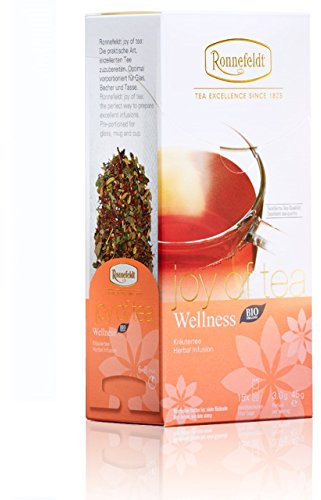 Ronnefeldt Rooibos Wellness Bio Joy of Tea - Kräutertee, 15 Teebeutel, 45 g