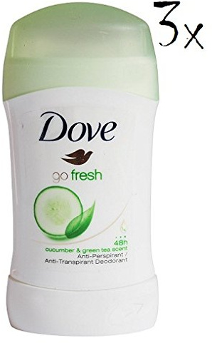 Dove Go Fresh 30 ml deodorante deodorante stick cetriolo tè verde 48 ore antitraspirante