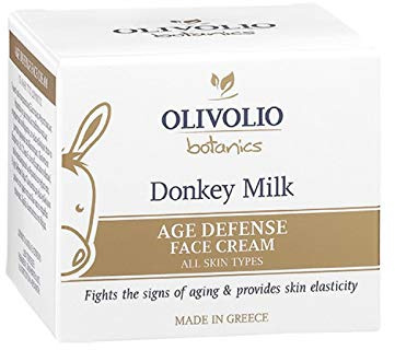 Olivolio Botanics Anti-Aging Gesichtscreme mit Bio-Eselsmilch & Olivenöl – 92% natürliche Inhaltsstoffe, Age-Defence-Pflege, ohne Mineralöl & Parabene, 50 ml