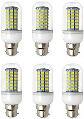 Welsun 10W 12-60 Volt LED Light Bulb B22 Ac/Dc for RV Camper Marine, Solar Power Light and Off Grid 6pcs/lot (Color : Cool White)