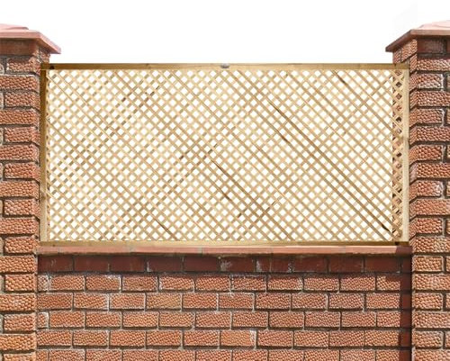 Elite Diamond Trellis in 2 Sizes & 2 Styles Garden Lattice Urban Trellis Contemporary Garden Fence (183cm Wide x 90cm Tall, 20mm Privacy Hole Size)