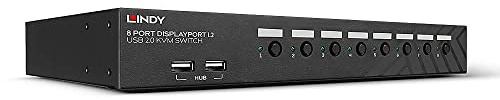 LINDY 39540 8 Port DisplayPort 1.2 USB 2.0 KVM Switch