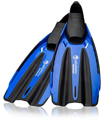 AQUAZON Adventure professionelle Flossen, Schnorchelflossen, Taucherflossen, Schwimmflossen für Erwachsene, Farbe:Blue, Größe:42/43