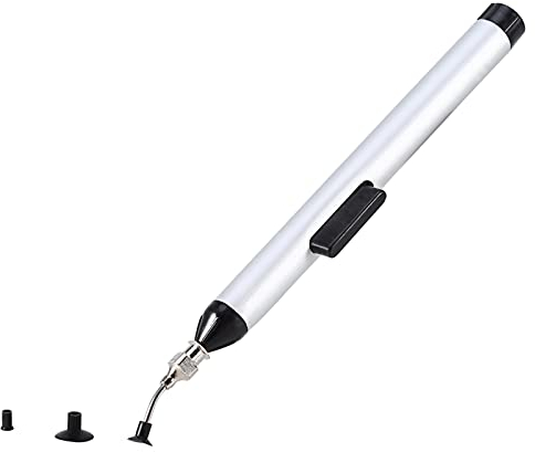 Ouitble Lötsauger Entlötpumpe, Elektrisches Lötkolbenhilfswerkzeug Manuelle Entlöt-Saugpumpe, IC SMD Vakuum-Pumpe Lötentfernungswerkzeug für Durchstecklötungen