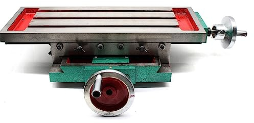 Kreuztisch, Frästisch Koordinatentisch für Präzises Bohren und Fräsen, Einstellbar Kreuztisch Frästisch Ständer Bohrmaschine 2-Ach Tischfräsmaschine, für Bohrmaschinen Fräsmaschinen