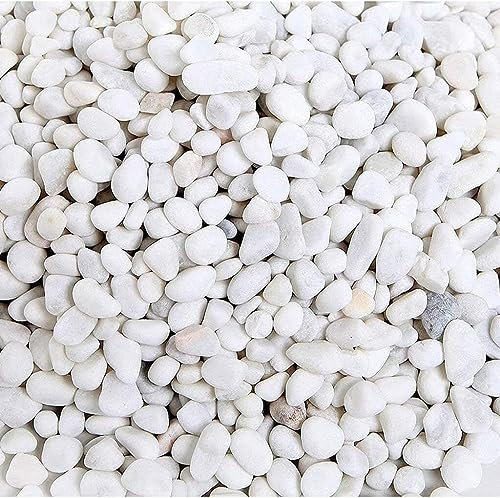 Guijarros brillantes for pecera, guijarros brillantes, pequeños guijarros blancos como la nieve, maceta natural de primera calidad, grava de jardín, piedras naturales for decoración (color: 3-6 mm, ta
