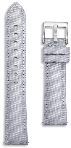 Bracelet de montre en tissu de voile - 20 mm 22 mm - Noir, gris clair, vert, bleu marine, rouge - Nylon - Broches à dégagement rapide - Doublure en cuir de veau - Bracelet de rechange pour homme et