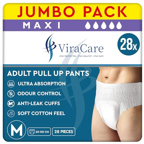 28 x Maxi Incontinence Pants Women and Men, Adult Nappies