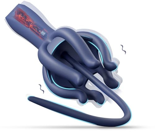 2-IN-1 Dilator Harnröhre Vibration mit 30 Vibrationmodi,Harnröhrenvibrator Männer Silikon Penis Plug & 6-Krallen Eichel Stimulator Mann,Prostata Vibration Männer Penis Vibrator Mini Vibrator