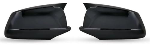 LAHMNR Auto Spiegelkappen Rückspiegel Kappe Flügel Seite Spiegel Abdeckungen Auto Zubehör Für 5 Serie Für F10 F11 F18 2010 2012 2013 Pre-LCI Rückspiegel Abdeckung(ABS Black)