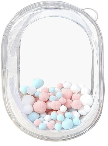 Borsa trasparente per il trasporto delle bambole, custodia portatile per riporre figure di bambole, custodia per il trasporto, portatile, borsa per il trasporto di figure e bambole, borsa trasparente