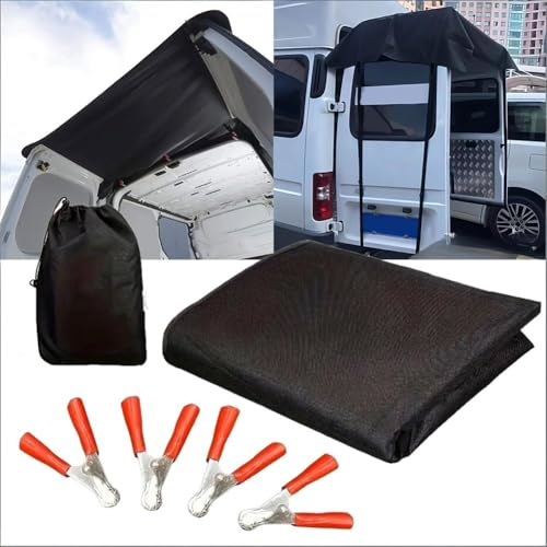 Rear Door Awning Cover, RV Rear Door Waterproof Sunshade Cover, For Outdoor Car, Camping, Picnicking, And Barbecuing(176 * 114cm)