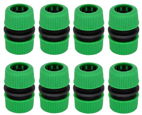 8 Stück Gartenschlauchverbinder, DN15 Schlauch-Wasserhahn-Anschluss, Schlauchverschraubung, Wasserhahn-Anschluss, Gartenschlauch-Armaturen-Set, Schlauchreparatur-Ersatzverbinder,