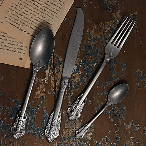HONGYEMY Besteckset, Besteckset für 18 Personen, 72-teilig. Luxuriöse Bestecksets, hochglanzpoliertes Besteckset, Elegantes Tafelbesteck für Zuhause/Import
