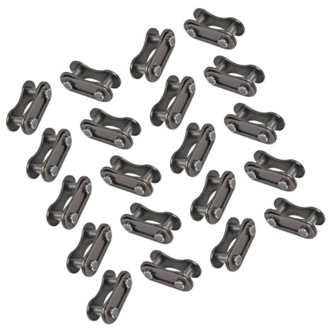KITANDOVE Metal Bike Link Single Speed Chain Connectors 20pcs Bicycle Chain Link Connector for Quick Joint Coupling Easy to Install Carry