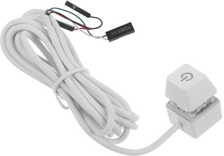 Uonlytech 1.65m Pc-netzschalter Kabel - Ausschalten Für Desktop-Computer Netzschalter Pc Mit Fernbedienung Computerzubehör Mit Led-indikator