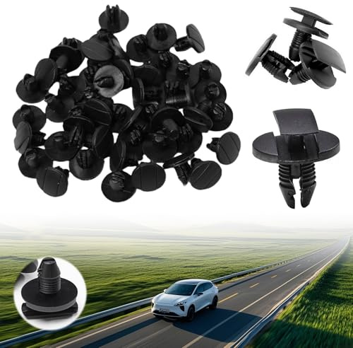 Xerteam 100 Clips de Fixation Voiture, Fixation Rivet Plastique Remplacement Clips Voiture Fender Clips de Fixation Clips de Voiture Fixation Parechocs Pieces Auto Compatible avec Peugeot