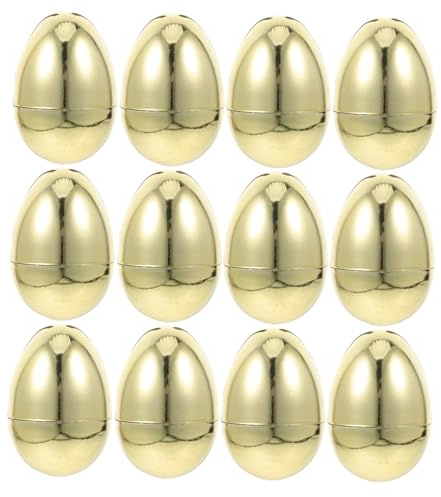 DECOMELODY 12piezas Cajas Rellenables Huevos De Pascua Decoración De Plástico Fiestas Cumpleaños